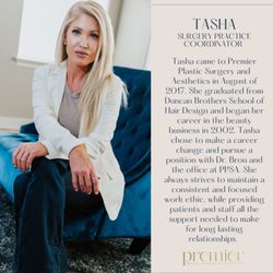 Premier Plastic Surgery & Aesthetics - Tasha Rosetano Surgerv Practice Coordinator
