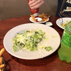 Frederica Pizza & Pasta House - This is what we had left of the salad. It was a huge salad.