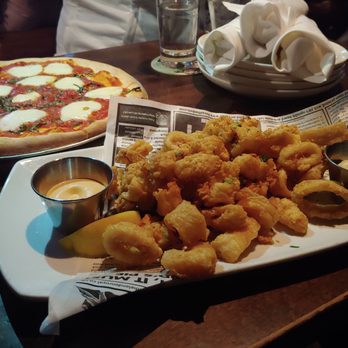 Bartlett Hall - Calamari & Margarita pizza....YESSUMS! - Breweries Near Me - San Francisco, California