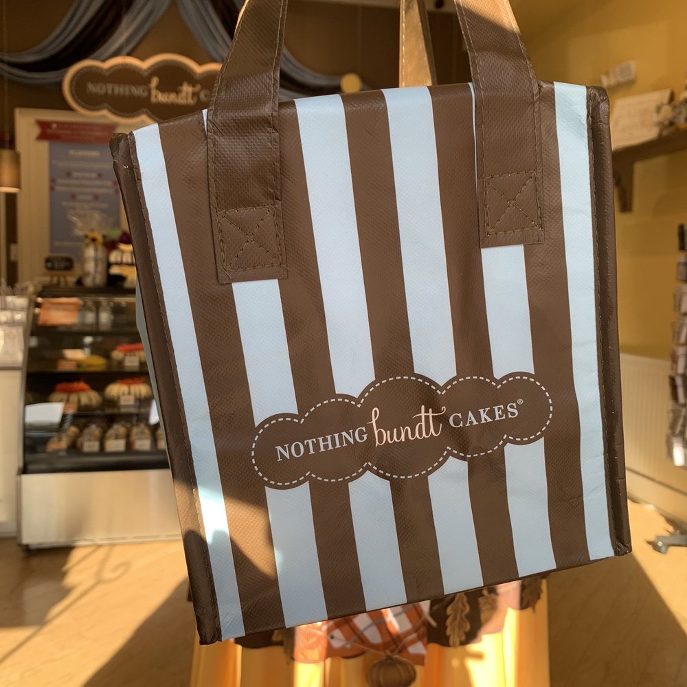 Nothing Bundt Cakes - Insulated bag $3.49  Bring this bag and buy 3 Bundt cakes and get 1 Free. - Bakeries Near Me - Greensboro, North Carolina