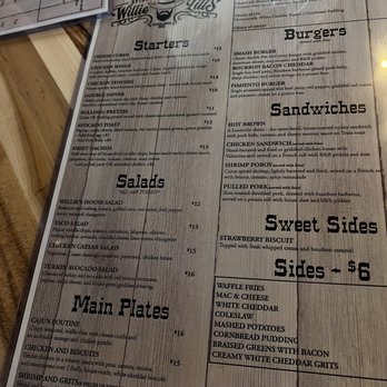 Willie Lill's Spirits & Kitchen - Food menu - Sports Bars Near Me - Chicago, Illinois Willie Lill's Spirits & Kitchen - Food menu - Sports Bars Near Me - Chicago, Illinois
