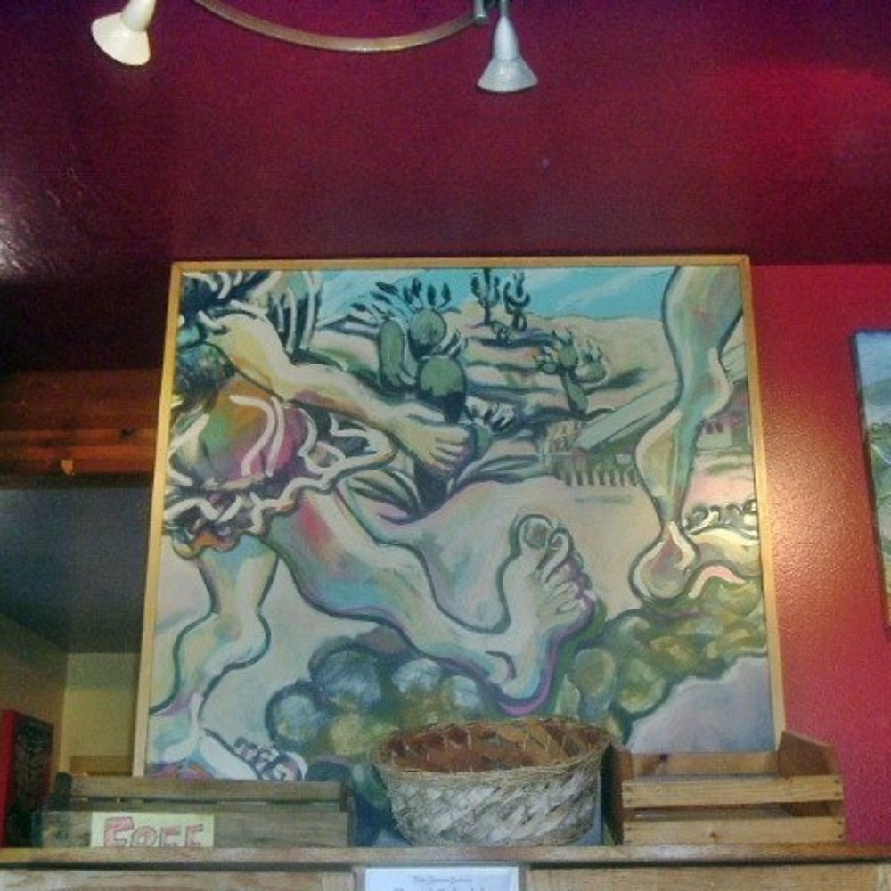 Two Sisters Bakery - Painting above bread case - Bakeries Near Me - Homer, Alaska Two Sisters Bakery - Painting above bread case - Bakeries Near Me - Homer, Alaska