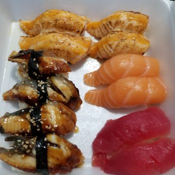 Akira Sushi - Nigiri- seared salmon, eel, salmon, and tuna - Sushi Bars Near Me - Beaverton, Oregon Akira Sushi - Nigiri- seared salmon, eel, salmon, and tuna - Sushi Bars Near Me - Beaverton, Oregon
