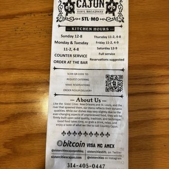 Sister Cities Cajun - Menu - Cajun/Creole Near Me - St. Louis, Missouri Sister Cities Cajun - Menu - Cajun/Creole Near Me - St. Louis, Missouri
