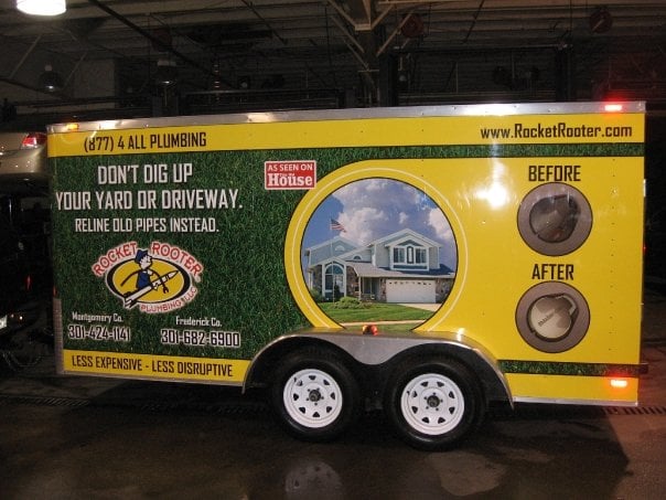 Slide of Rocket Rooter Plumbing