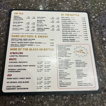 Main Event Austin - Cocktail menu - Bowling Near Me - Austin, Texas