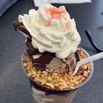 Armadillo's Ice Cream Shoppe - Delicious cherry sundae! - Ice Cream & Frozen Yogurt Near Me - Rapid City, South Dakota