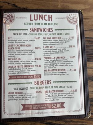 Menu photo 4 Ramblehorn Cafe Pine Grove, CA