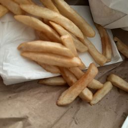 Fries are under cooked sadly Fries are under cooked sadly