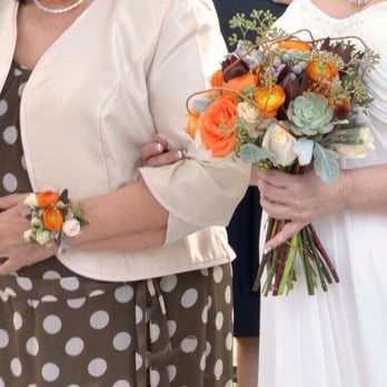 Cloud 9 Wedding Flowers - Rustic, fall bridal bouquet and wrist corsage - Wedding Planning Near Me - Orlando, Florida Cloud 9 Wedding Flowers - Rustic, fall bridal bouquet and wrist corsage - Wedding Planning Near Me - Orlando, Florida
