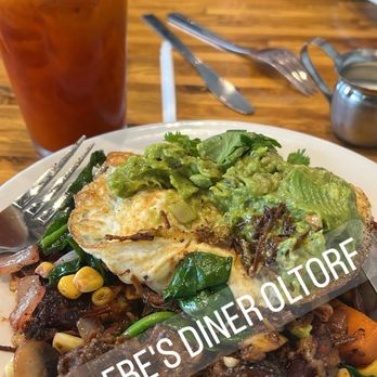Phoebe's Diner - Smoked beet hash with brisket plate! - American Near Me - Austin, Texas Phoebe's Diner - Smoked beet hash with brisket plate! - American Near Me - Austin, Texas