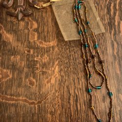 One of the necklaces we purchased from Beaded Treasures!