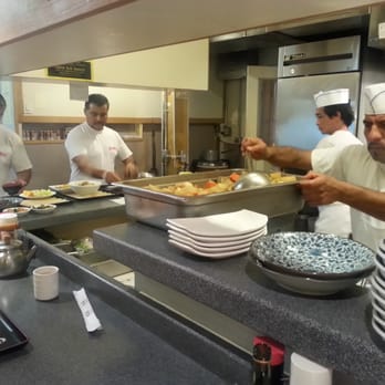 Gombei - These guys have their act together! Without crashing, they navigate around each other with hot pots, pans & plates. - Japanese Near Me - San Jose, California
