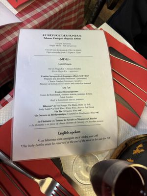 Menu photo 2 Refuge des Fondues Paris, 75