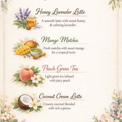 don’t get it twisted coffee - April menu