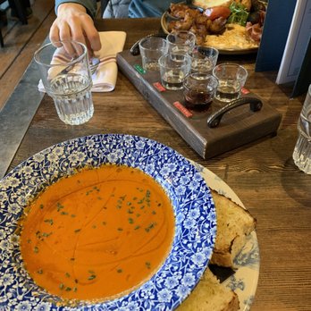 Park Distillery - Roasted tomato soup, breakfast plate, spirits flight (0.5oz each) - Canadian (New) Near Me - Banff, Alberta