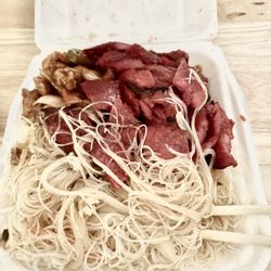 Dragon Garden Chinese Cuisine - Rice Noodles, BBQ Pork and Spicy Chicken