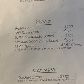 Destiny’s Grill - Menu - February 2023 - American Near Me - Ozona, Texas