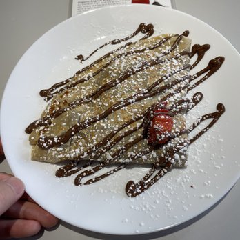 Solvang Flavors - Nutelle and Strawberry Sweet Crepe - Gelato Near Me - Solvang, California Solvang Flavors - Nutelle and Strawberry Sweet Crepe - Gelato Near Me - Solvang, California