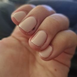 The dark spot is blood... Hate getting cut :/ and also note the messy edges The dark spot is blood... Hate getting cut :/ and also note the messy edges