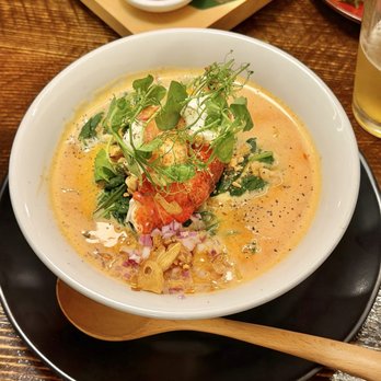 MENSHO - Lobster Miso Ramen, a dish exclusive to Mensho Walnut Creek. - Ramen Near Me - Walnut Creek, California MENSHO - Lobster Miso Ramen, a dish exclusive to Mensho Walnut Creek. - Ramen Near Me - Walnut Creek, California