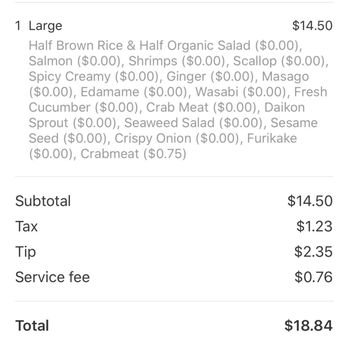 Ahipoki - My order.... but not what I received - Seafood Near Me - Scottsdale, Arizona