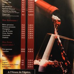 L'Arbalète - Carte d'apéro et boisson