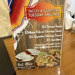 Tuesday specials