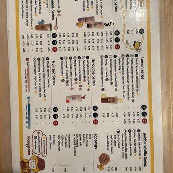 Happy Lemon - menu - Bubble Tea Near Me - San Diego, California Happy Lemon - menu - Bubble Tea Near Me - San Diego, California