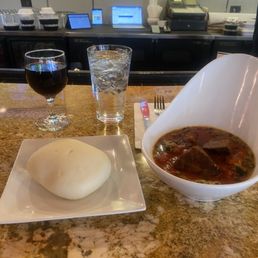 Egusi Soup and fufu