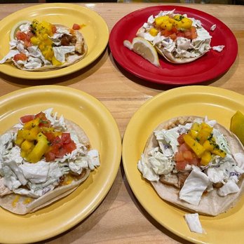 Coconut's Fish Cafe - Kamaole - Two orders of Fish Tacos - Seafood Near Me - Kihei, Hawaii