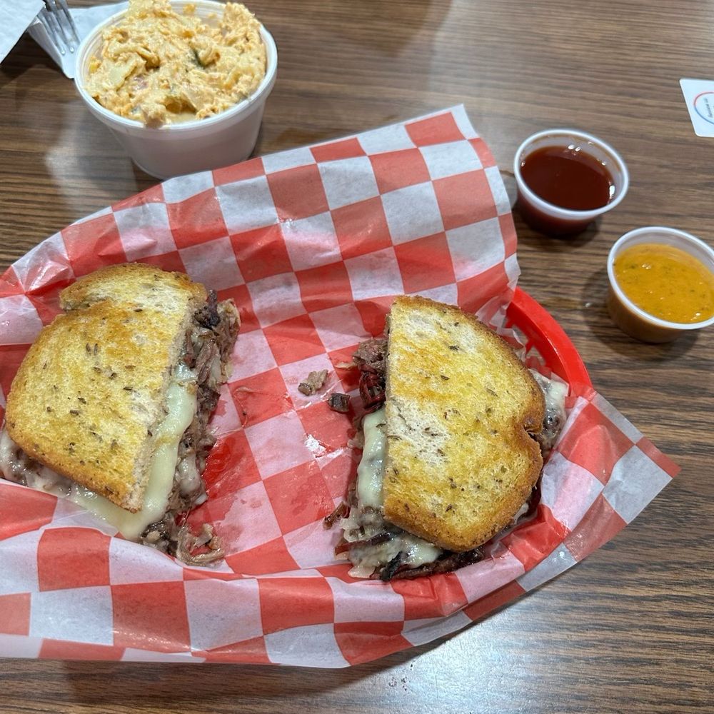 Oklahoma Smoke BBQ - 6/13/25 Reuben sandwich with Jalapeno Pasta Salad - Barbeque Near Me - Oklahoma City, Oklahoma Oklahoma Smoke BBQ - 6/13/25 Reuben sandwich with Jalapeno Pasta Salad - Barbeque Near Me - Oklahoma City, Oklahoma
