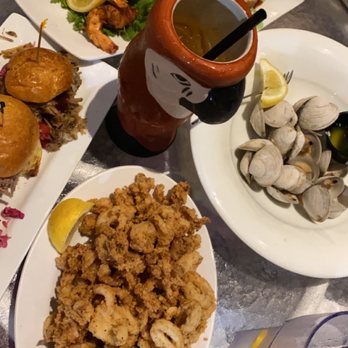 Mango's - Calamari, clams, coconut shrimp, tropical sliders, and ahi tuna. - Caribbean Near Me - Bethany Beach, Delaware Mango's - Calamari, clams, coconut shrimp, tropical sliders, and ahi tuna. - Caribbean Near Me - Bethany Beach, Delaware