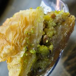 525 Shawarma - Close-up of the best gourmet Baklava that I've ever had before.
