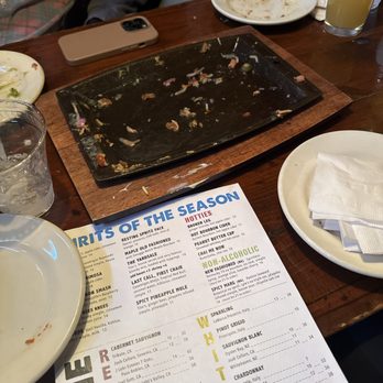 Charity's 1887 Saloon - Empty plate of nachos. - American Near Me - Killington, Vermont