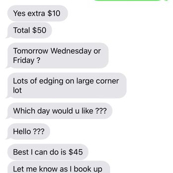 JC LANDSCAPING - Very pushy. DO NOT CALL/TEXT HIM OR GIVE YOUR ADDRESS. - Lawn Services Near Me JC LANDSCAPING - Very pushy. DO NOT CALL/TEXT HIM OR GIVE YOUR ADDRESS. - Lawn Services Near Me