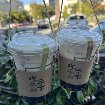 CHICHA San Chen - Green tea with cream and bubble - Tea Rooms Near Me - Los Angeles, California