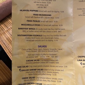 Barefoot Bill's Island Grill - Caribbean Near Me - St. Augustine, Florida