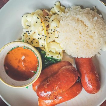 Musang Seattle - Pork longganisa Hawaiian plate - Filipino Near Me - Seattle, Washington Musang Seattle - Pork longganisa Hawaiian plate - Filipino Near Me - Seattle, Washington