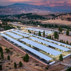 Verdi Executive RV and Boat Storage - Bird's Eye View looking North East towards Peavine and Reno