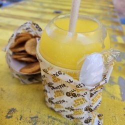 Slushie and cottage fries June 2025