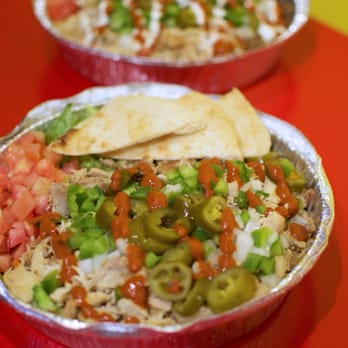 The Halal Guys - Regular chicken in the front, regular classic (gyro + chicken) in the back! - Halal Near Me - Costa Mesa, California The Halal Guys - Regular chicken in the front, regular classic (gyro + chicken) in the back! - Halal Near Me - Costa Mesa, California