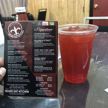 Heard Dat Kitchen - Dat Shyt refreshing - Cajun/Creole Near Me - New Orleans, Louisiana Heard Dat Kitchen - Dat Shyt refreshing - Cajun/Creole Near Me - New Orleans, Louisiana