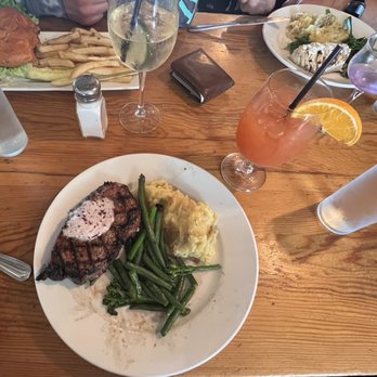 Madrona Bar & Grill - Burger with fries, New York Strip Steak*, halibut, island mai tai. - American Near Me - Eastsound, Washington Madrona Bar & Grill - Burger with fries, New York Strip Steak*, halibut, island mai tai. - American Near Me - Eastsound, Washington
