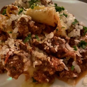 Cantinetta Bellevue - Bolognese - so, so salty and the noodles were weirdly thick. Nothing about this dish is enjoyable. - Italian Near Me - Bellevue, Washington