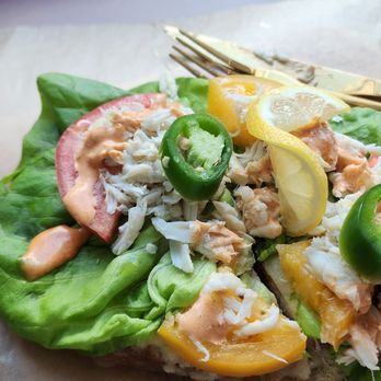 Toastique - Gluten free spicy crab - Juice Bars & Smoothies Near Me - Chesapeake, Virginia Toastique - Gluten free spicy crab - Juice Bars & Smoothies Near Me - Chesapeake, Virginia