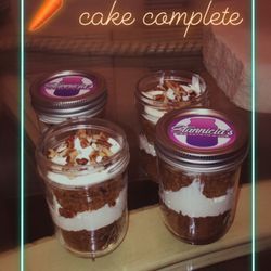 Stannicia’s Sweets In a Jar - 8oz jars of carrot cake! Fall is here