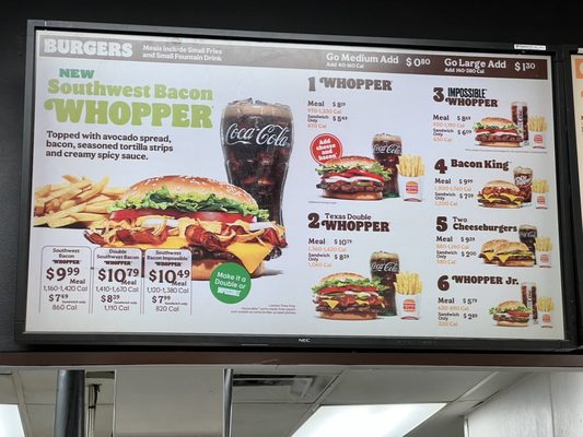 Menu photo 2 Burger King Saint Augustine, FL