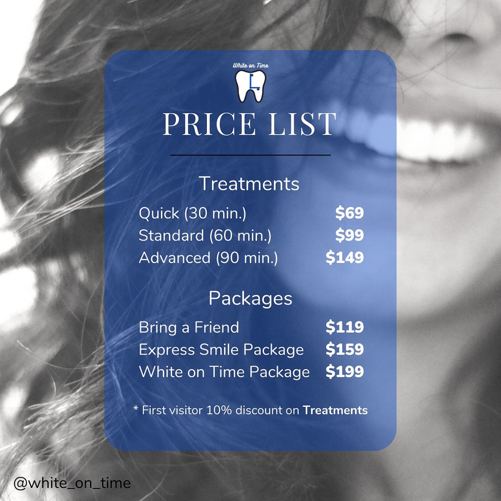 WHITE ON TIME TEETH WHITENING Request an Appointment Union Beach, New Jersey Teeth