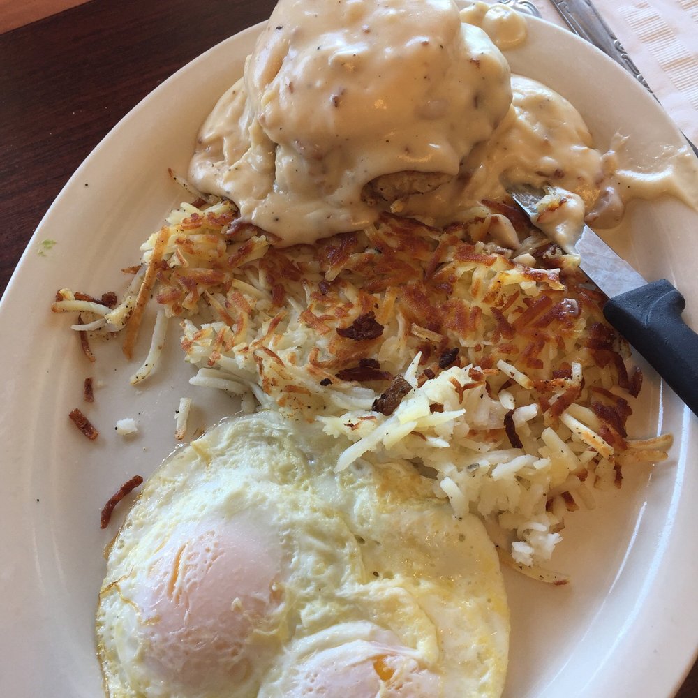 Western Diner - Half chicken fried steak and eggs - Breakfast & Brunch Near Me - Yucca Valley, California Western Diner - Half chicken fried steak and eggs - Breakfast & Brunch Near Me - Yucca Valley, California